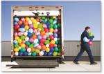 Truckload of balloons