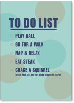 To do list with big dots