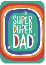 Super Duper Dad in colorful rounded frame