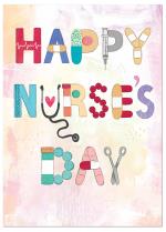 Medical items that spell Happy Nurses Day