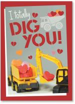 Digger with hearts