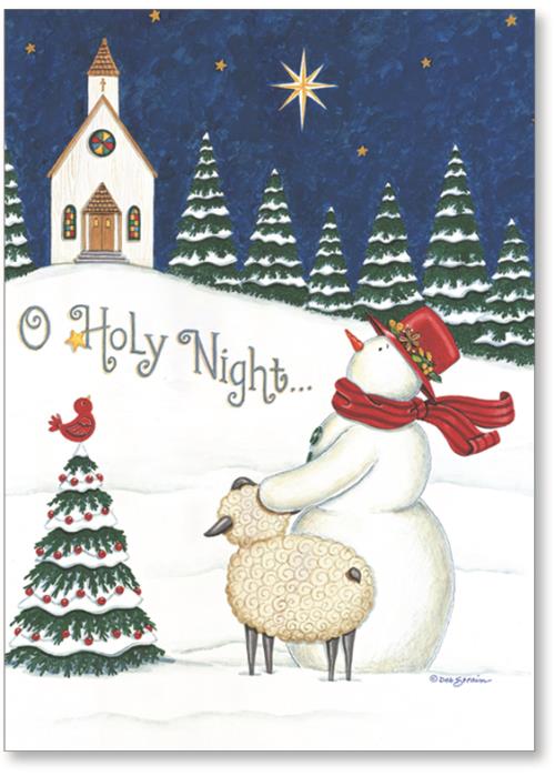 Snowman & Lamb Gazing At Star