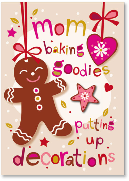 Gingerbread man with hearts and stars