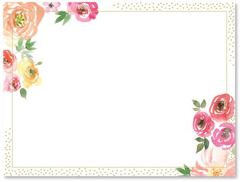 Flowers with border