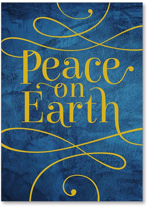 Peace on earth calligraphy