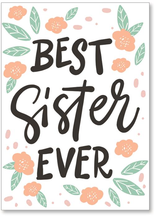 Best Sister Ever lettering
