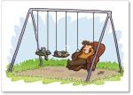 Father In Recliner Swing