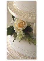 Rose On Wedding Cake