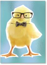 Duckling with glasses.
