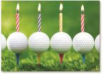 Golf balls with candles