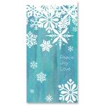 Snowflakes On Colorful Backgrounds