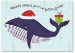 Whale with Santa Hat