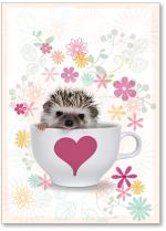 Hedgehog in mug