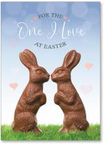 Chocolate bunny couple