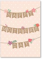 Banner with Happy Mother's Day in each flag