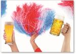 pompoms and pints of beer
