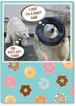 Polar bear with tire