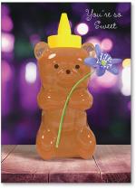 Honey bear with flowers