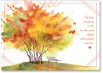 Watercolor Fall tree