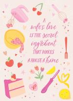 Baking items on pink